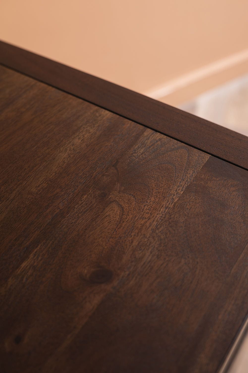 Ian Snow Ltd Ellroy Acacia Wood Drift Finish Bedside Table