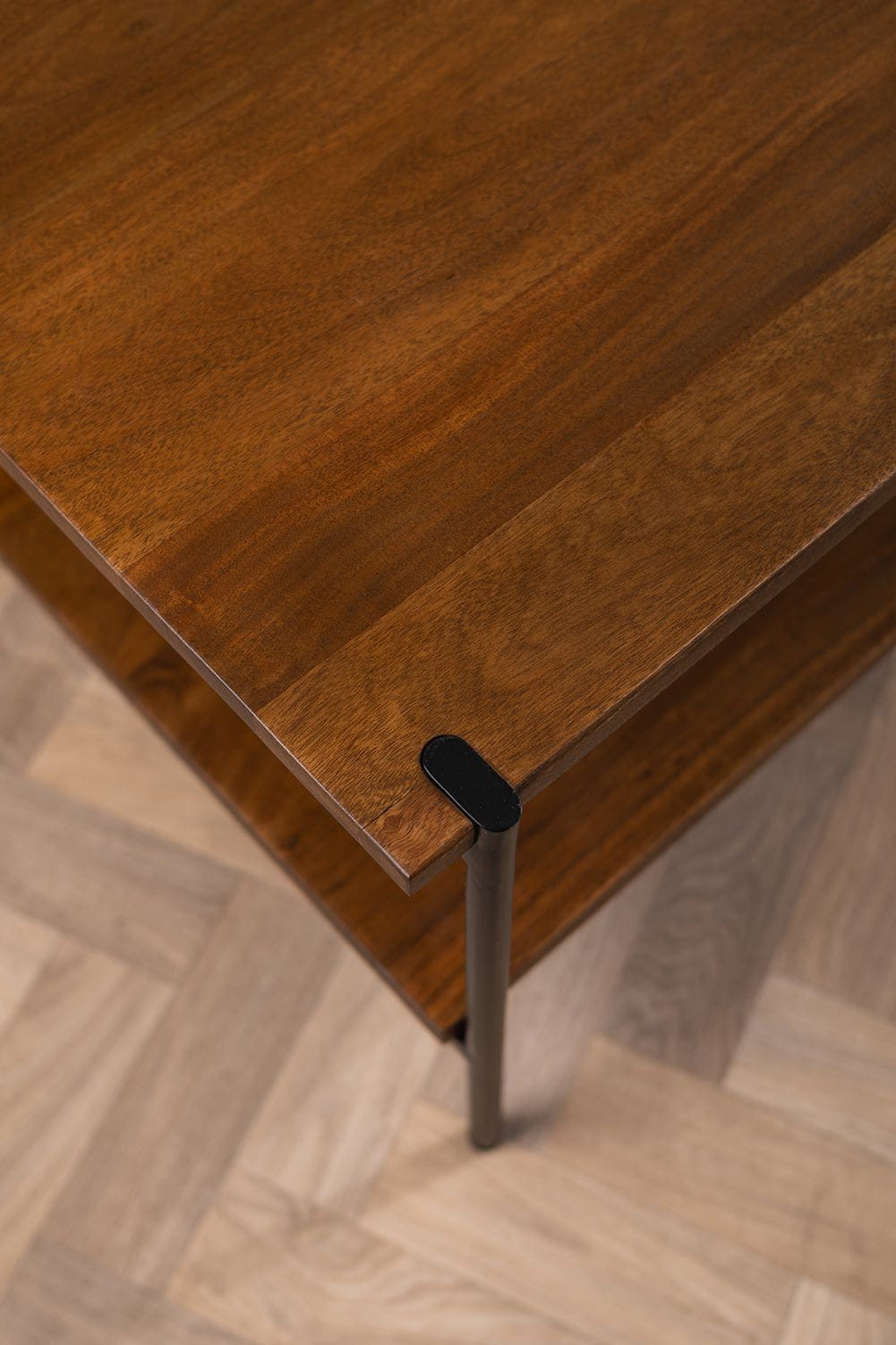 Ian Snow Ltd Conrad Acacia Wood Umber Finish Coffee Table