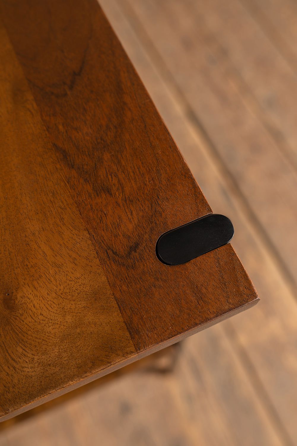 Ian Snow Ltd Conrad Acacia Wood Umber Finish Console Table