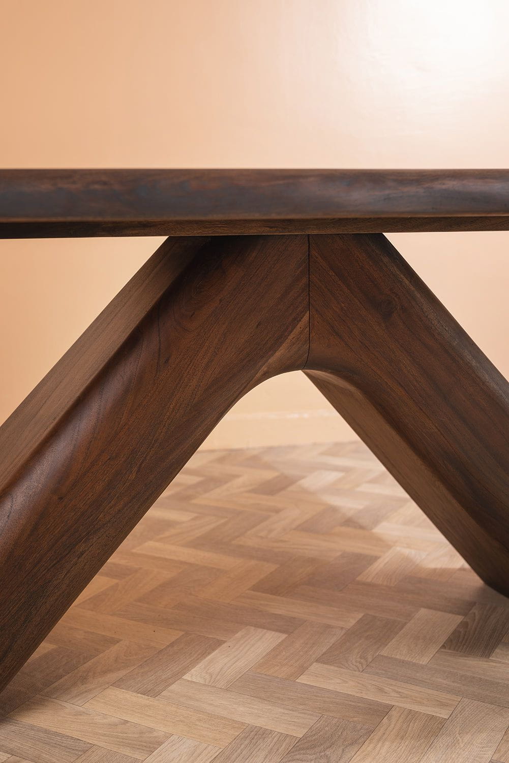 Ian Snow Ltd Capra Acacia Wood Vinegar Finish Dining Table