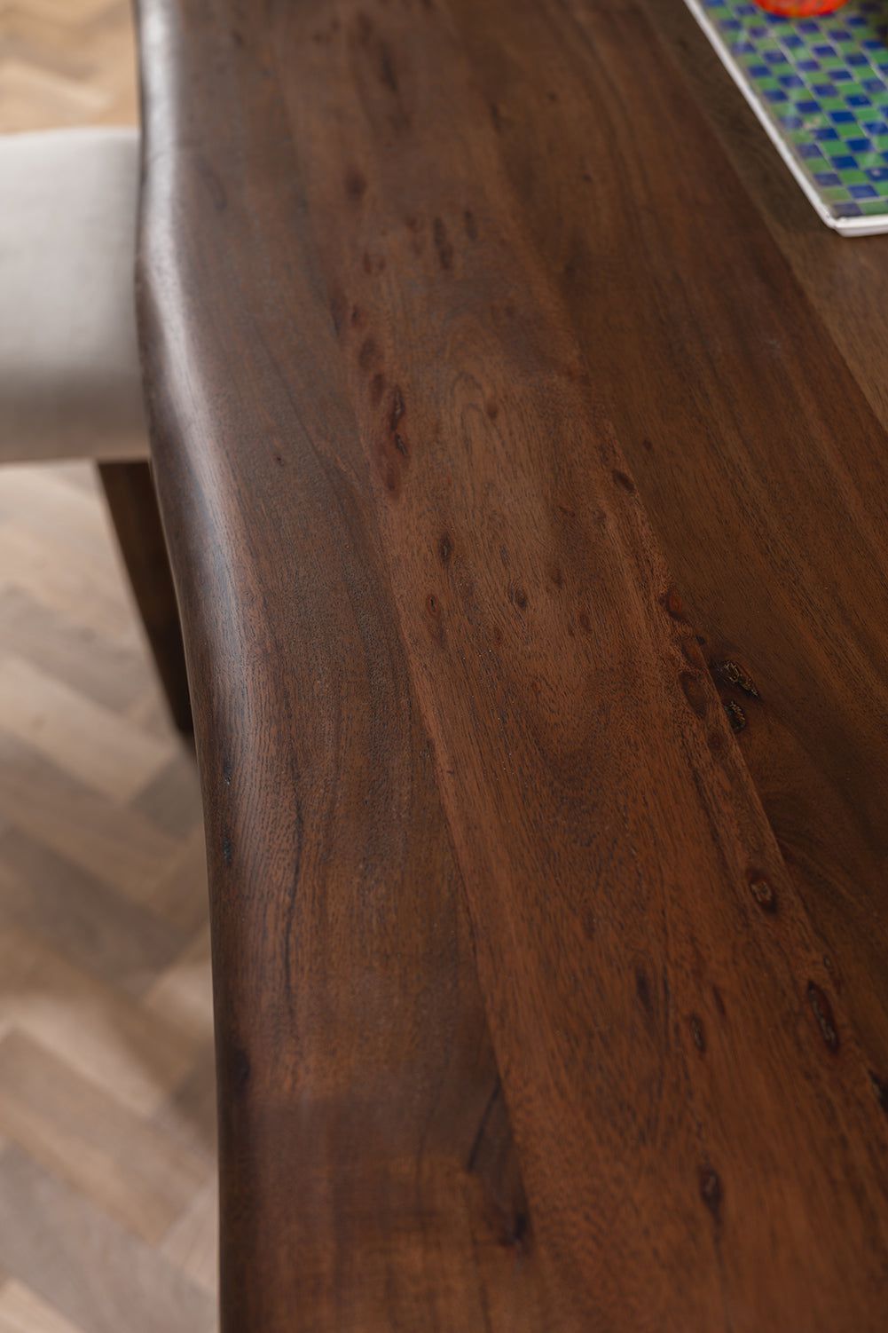 Ian Snow Ltd Capra Acacia Wood Vinegar Finish Dining Table