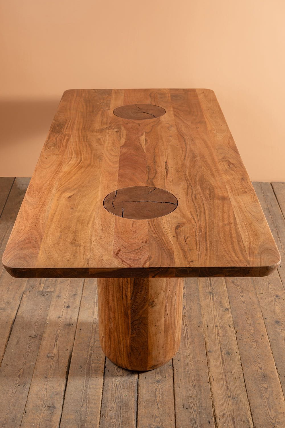Ian Snow Ltd Landis Acacia Wood Natural Finish Dining Table
