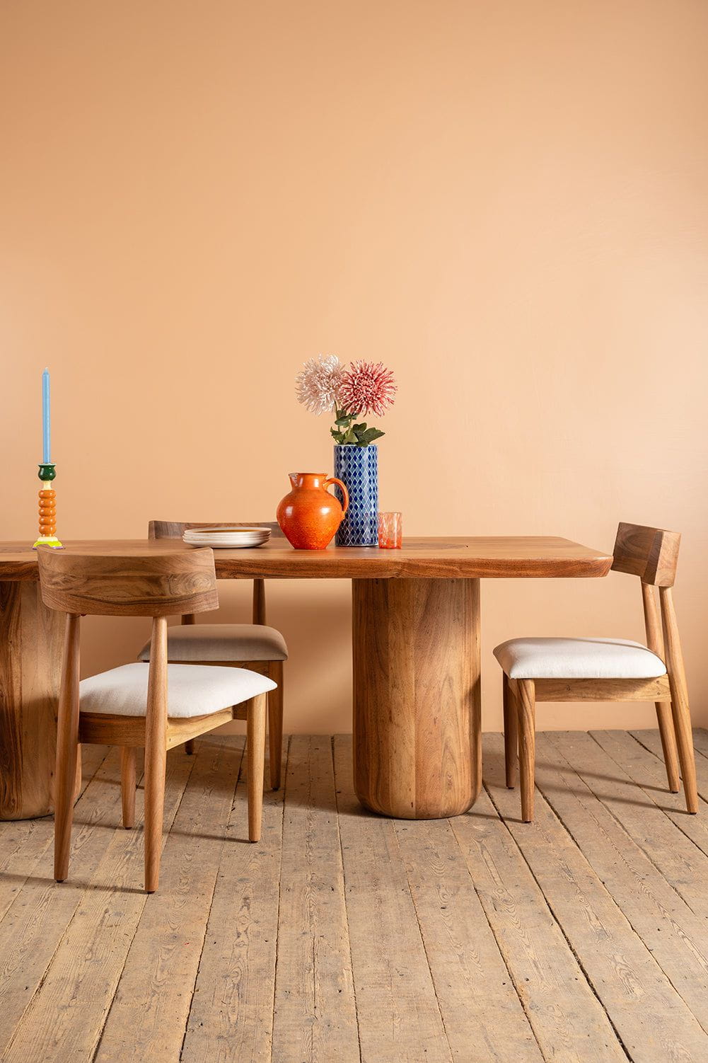Ian Snow Ltd Landis Acacia Wood Natural Finish Dining Table