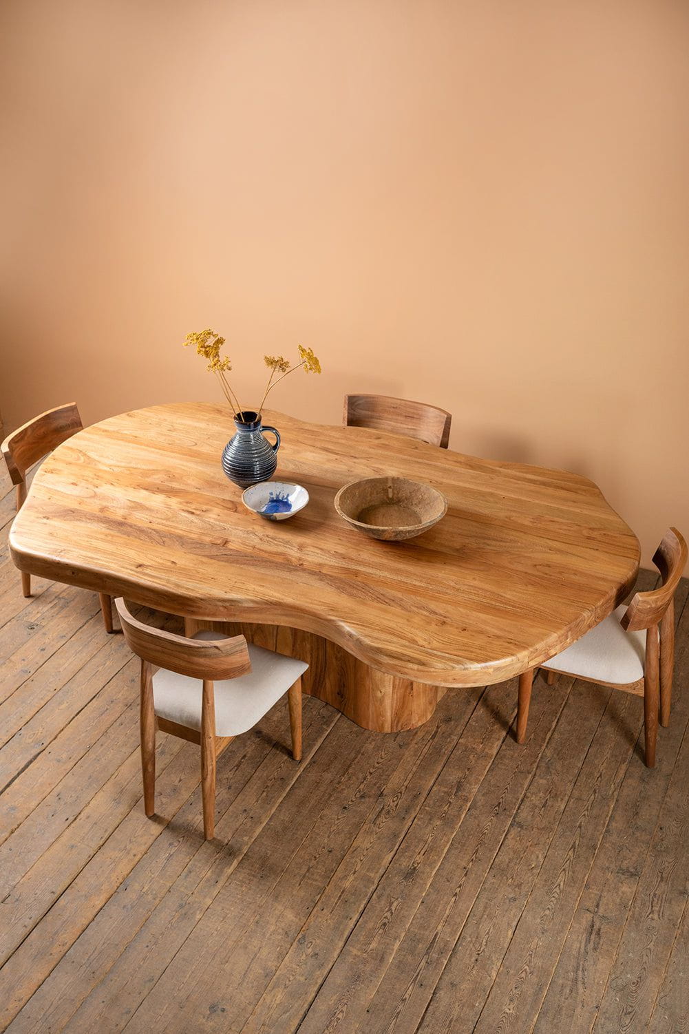 Tove Acacia Wood Natural Finish Dining Table – MYAKKA