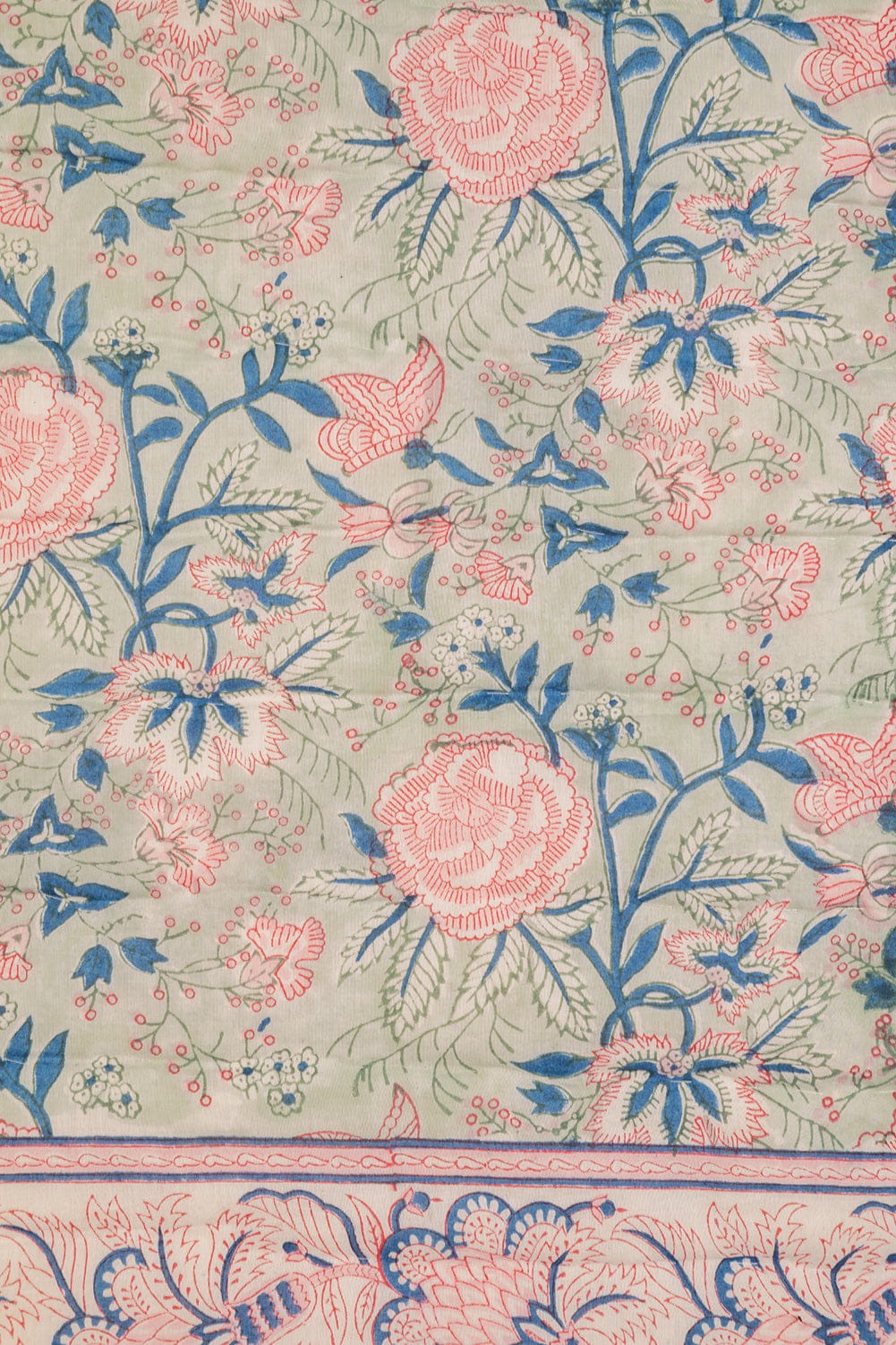 Ian Snow Ltd Amelia Hand Block Print Cotton Quilt