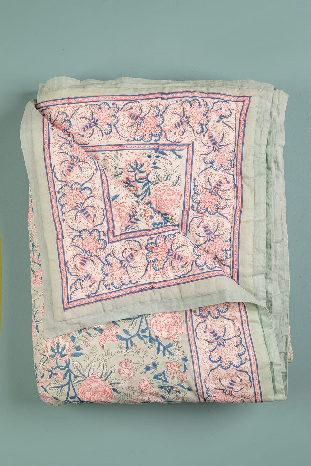 Ian Snow Ltd Amelia Hand Block Print Cotton Quilt