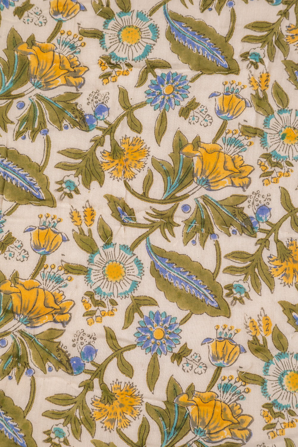 Ian Snow Ltd Lillian Hand Block Print Cotton Quilt