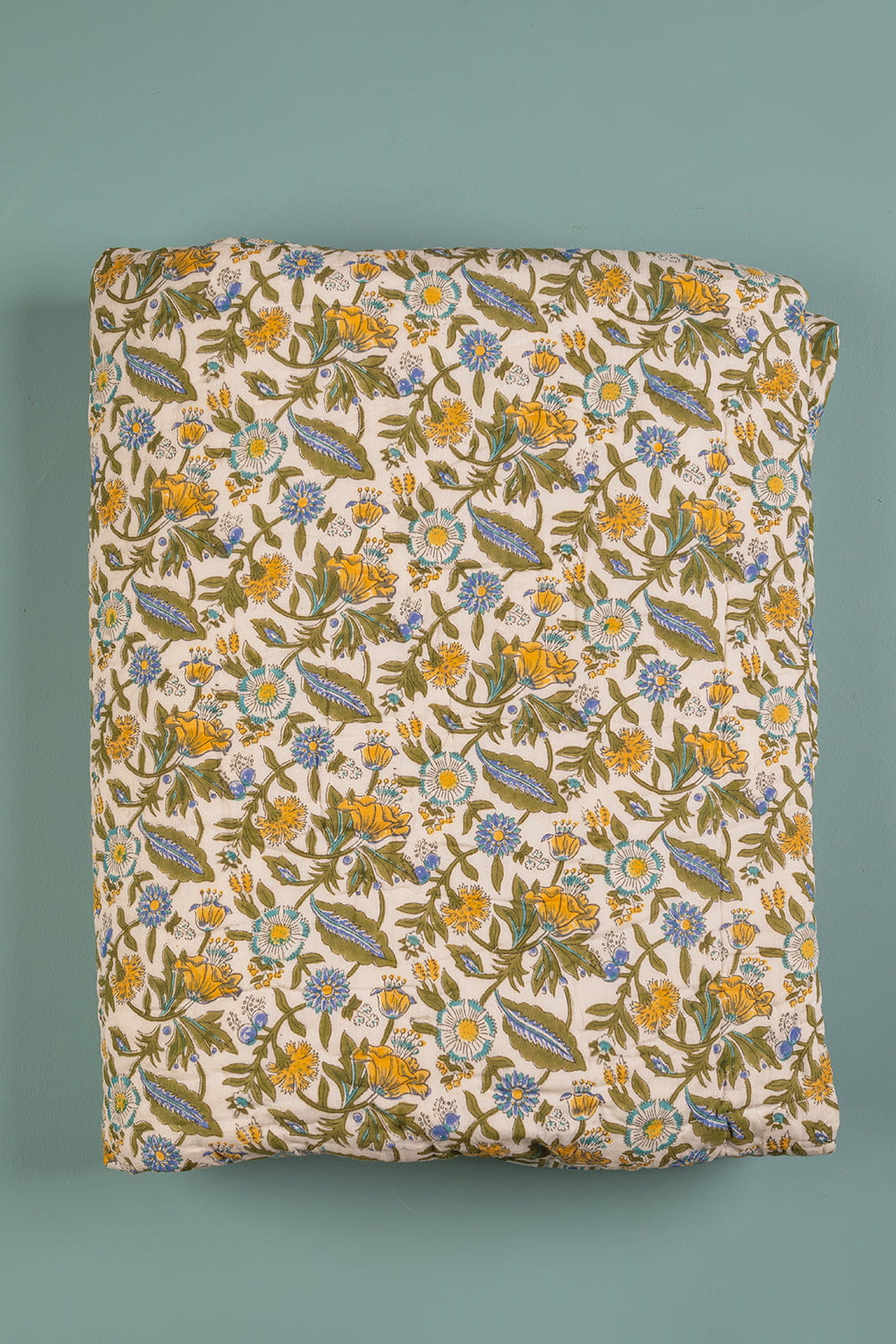 Ian Snow Ltd Lillian Hand Block Print Cotton Quilt