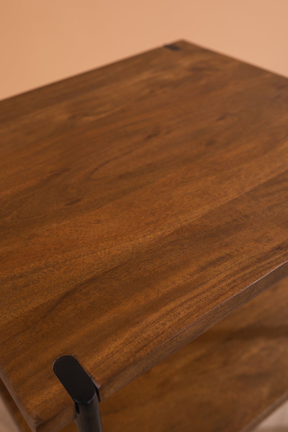 Ian Snow Ltd Conrad Acacia Wood Umber Finish Side Table