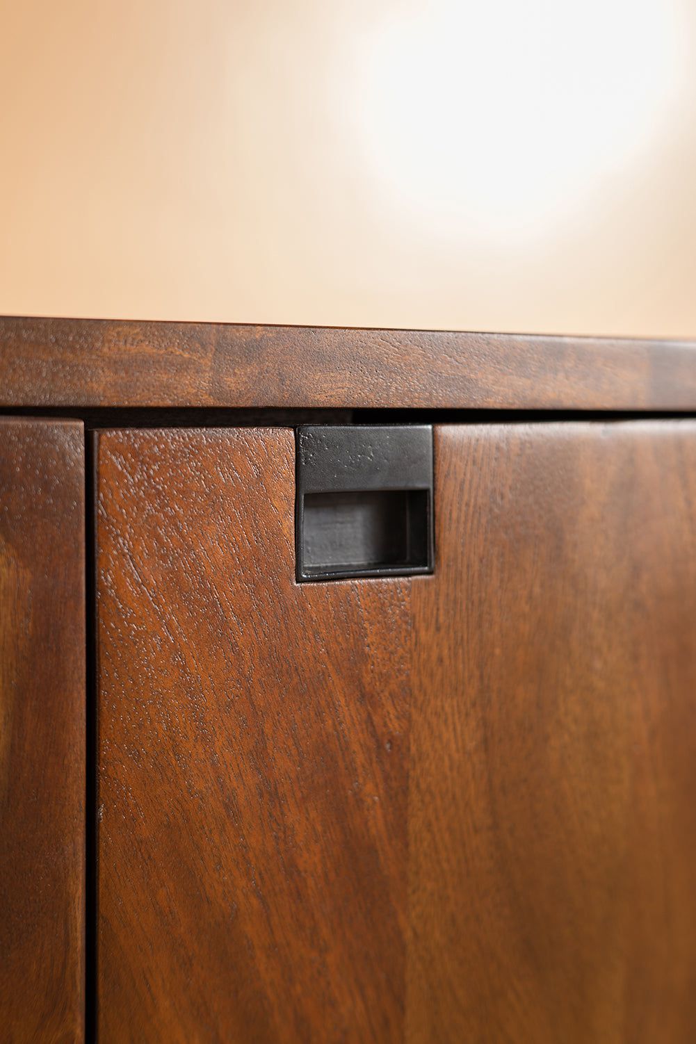 Ian Snow Ltd Conrad Acacia Wood Umber Finish Sideboard