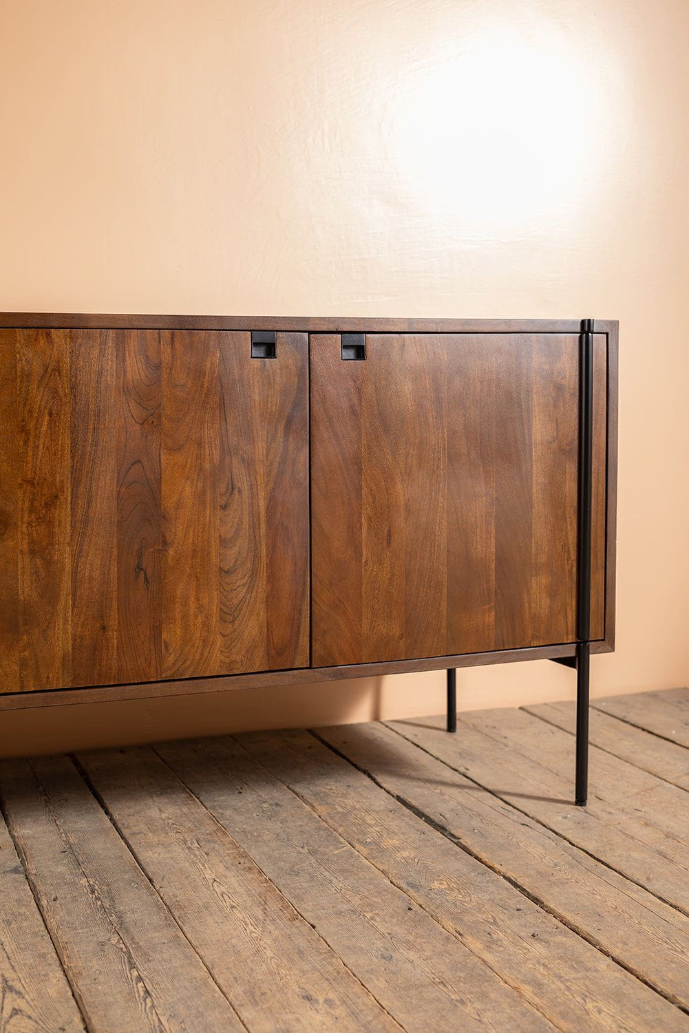 Ian Snow Ltd Conrad Acacia Wood Umber Finish Sideboard