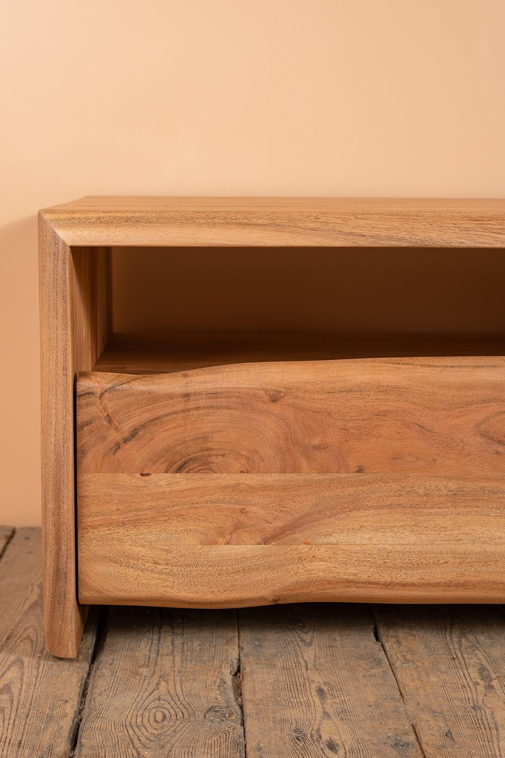 Ian Snow Ltd Doran Acacia Wood Natural Finish TV Cabinet