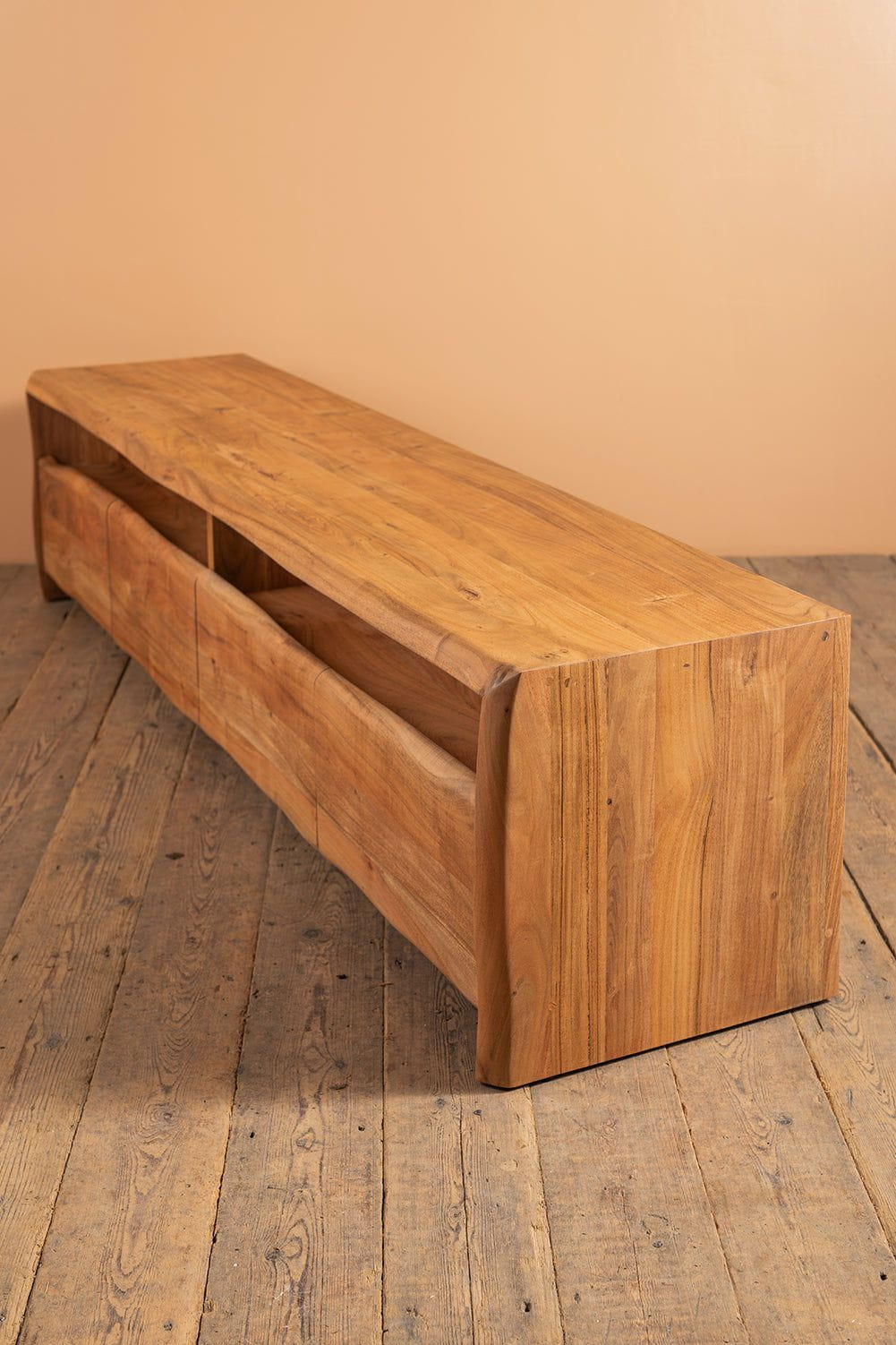 Ian Snow Ltd Doran Acacia Wood Natural Finish TV Cabinet