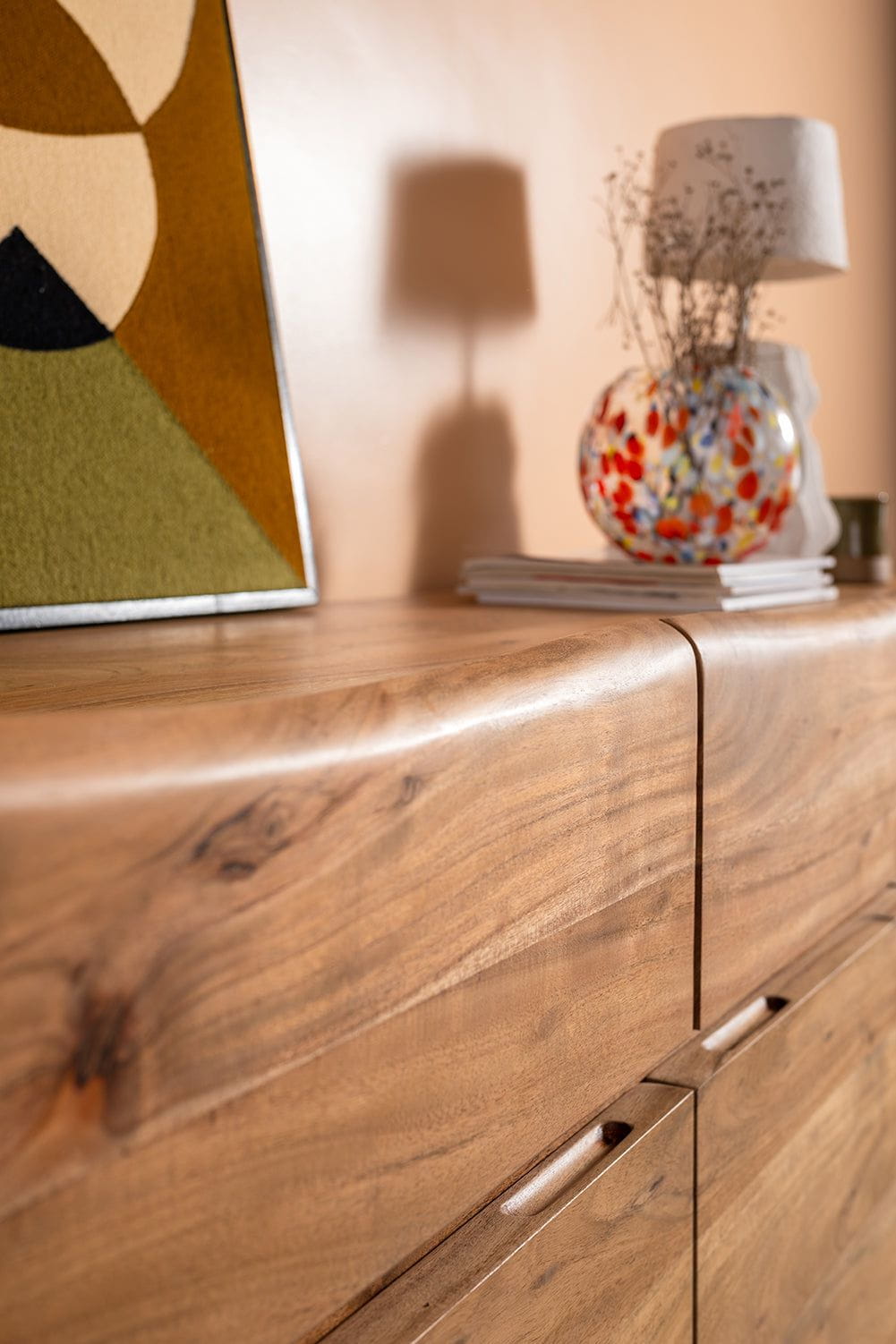 Ian Snow Ltd Mayer Acacia Wood Natural Finish Sideboard