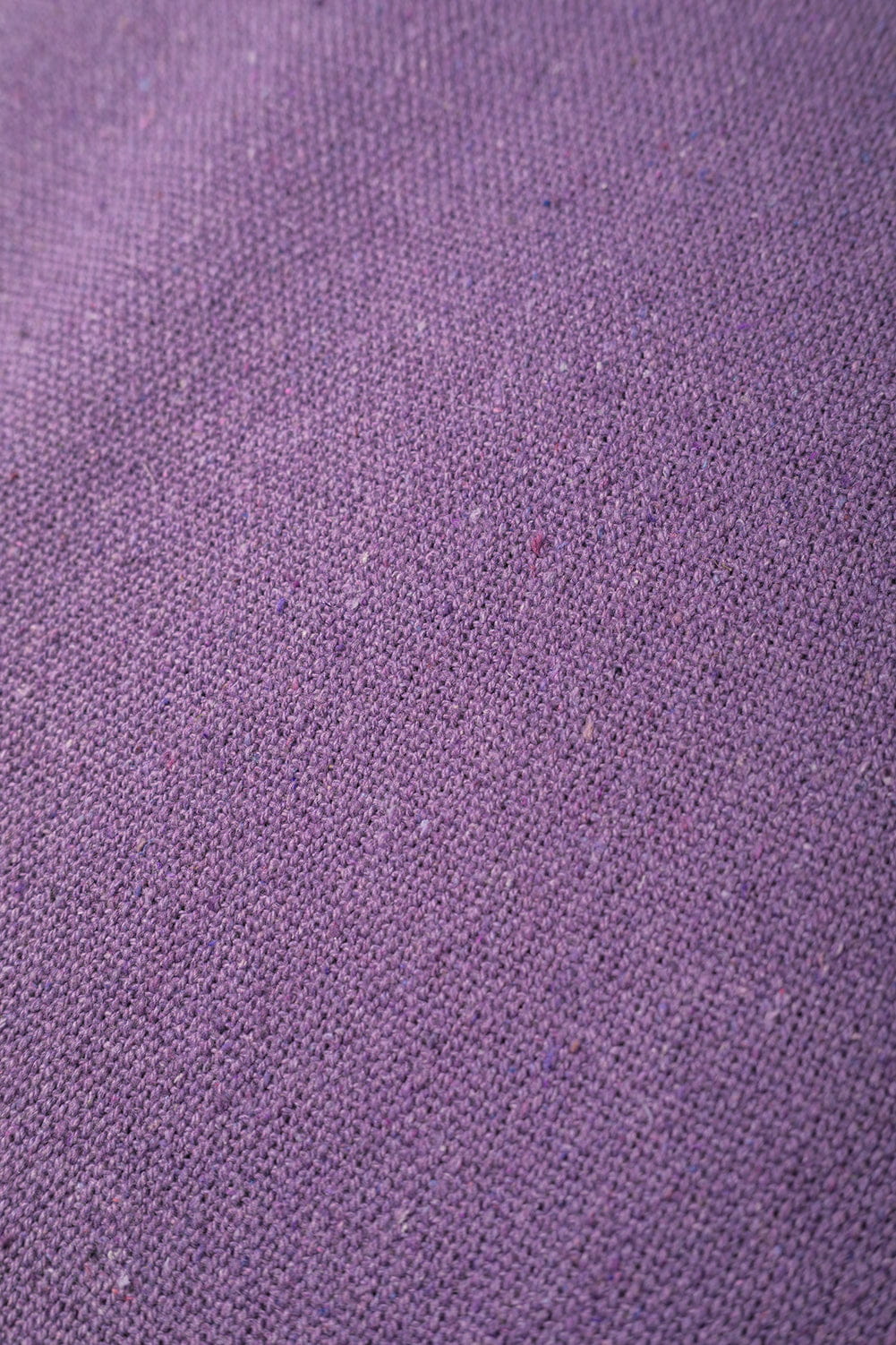 Ian Snow Ltd Lilac 100% Recycled Cotton Block Colour Throw