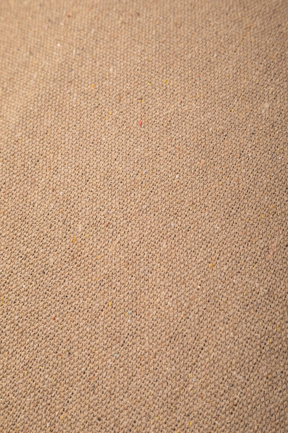 Ian Snow Ltd Oatmeal 100% Recycled Cotton Block Colour Throw