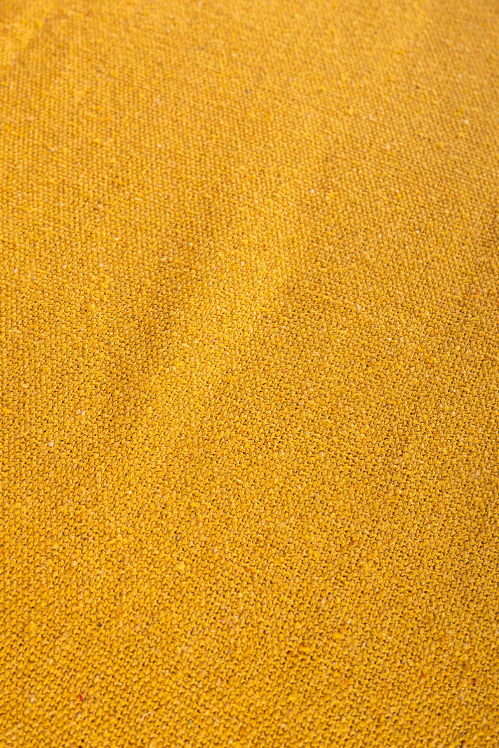 Ian Snow Ltd Yellow 100% Recycled Cotton Block Colour Throw