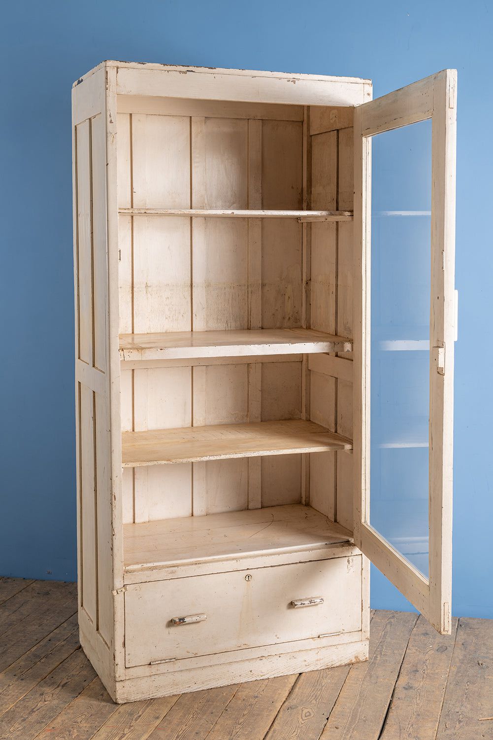 Ian Snow Ltd Cream Vintage Wooden Cabinet