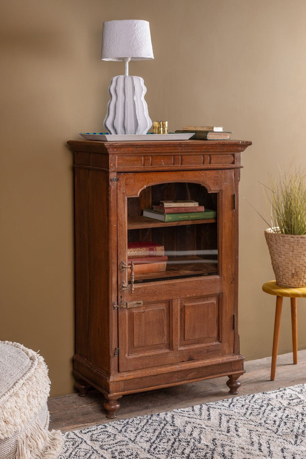 Ian Snow Ltd Vintage Wooden Glazed Cabinet