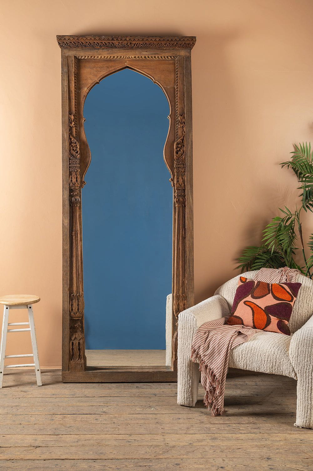 Ian Snow Ltd Wooden Vintage Carved Wall Mirror