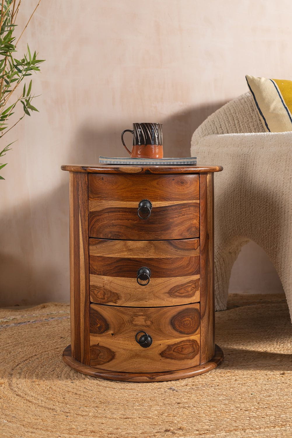 MYAKKA Thakat 3 Drawer Round Column