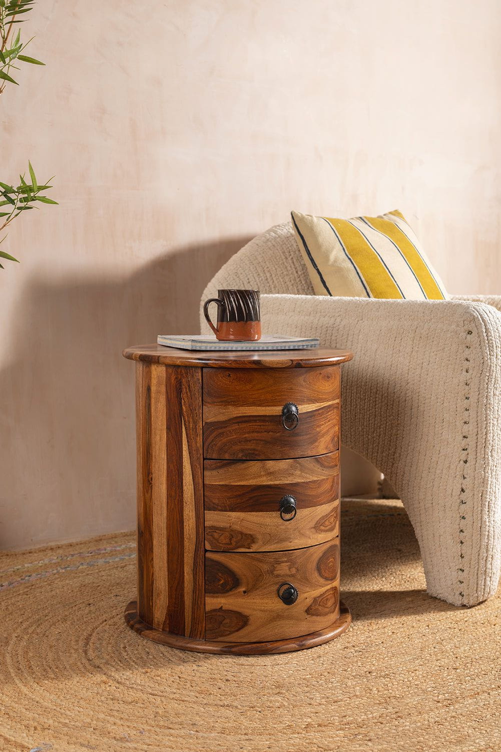 MYAKKA Thakat 3 Drawer Round Column