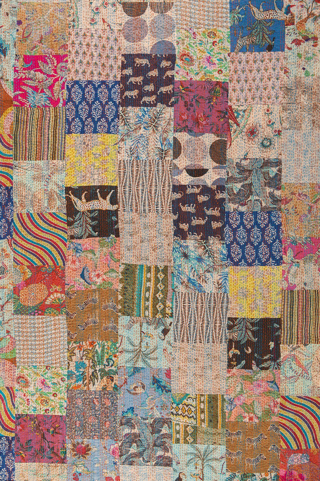 MYAKKA Lola Patchwork Kantha Bed Throw