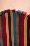 Ian Snow Ltd Fandango Striped Velvet Armchair