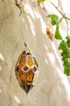MYAKKA Multicoloured Faceted Hanging Lantern