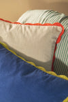 Rectangular Block Colour Cotton Cushion Cover