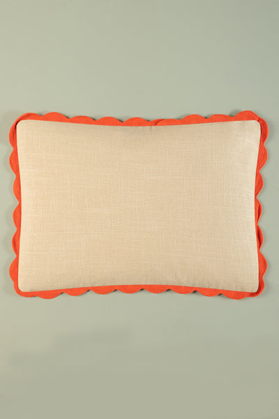 Rectangular Block Colour Cotton Cushion Cover