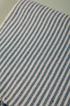 Blue Stripe Recycled Cotton Throw