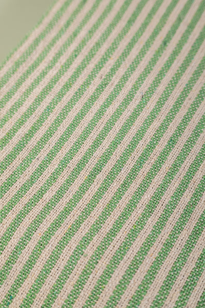 Green Stripe Recycled Cotton Throw