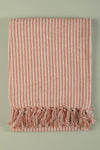 Red Stripe Recycled Cotton Throw