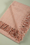 Red Stripe Recycled Cotton Throw