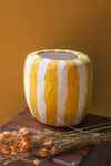 Ian Snow Ltd Yellow Stripe Catran Pot