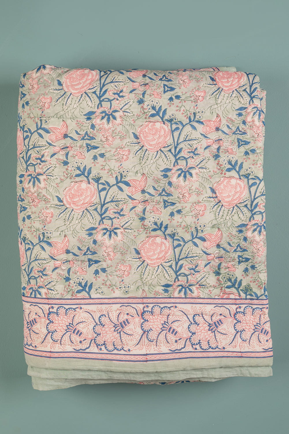 Ian Snow Ltd Amelia Hand Block Print Cotton Quilt