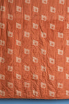 Ian Snow Ltd Terracotta Block Print Cotton Quilt