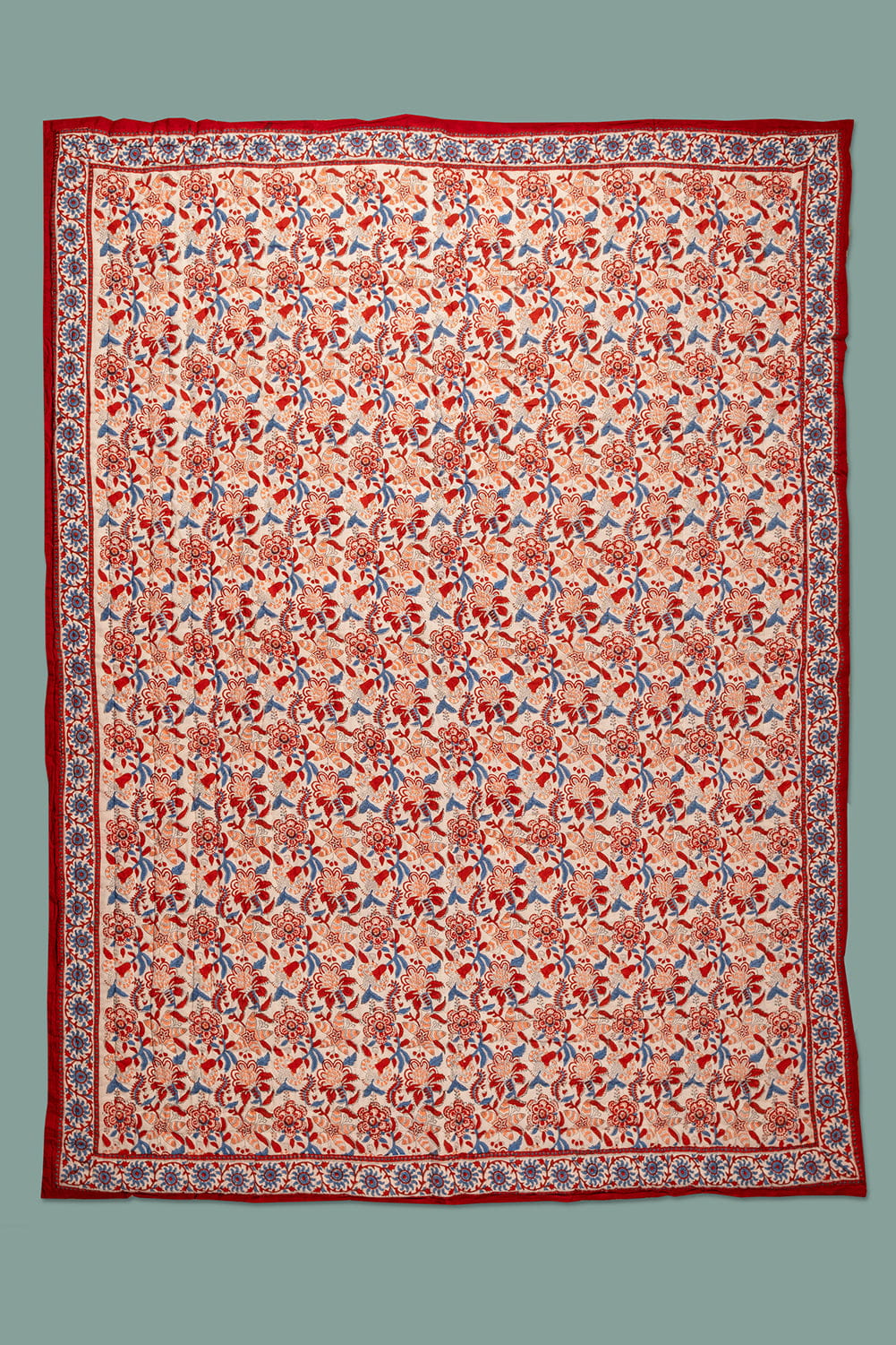 Ian Snow Ltd Valentine Hand Block Print Cotton Quilt