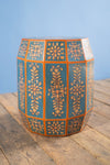 Ian Snow Ltd Hand Painted Sky Blue Side Table