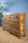 Ian Snow Ltd Vintage Carved & Coloured Drawer Unit