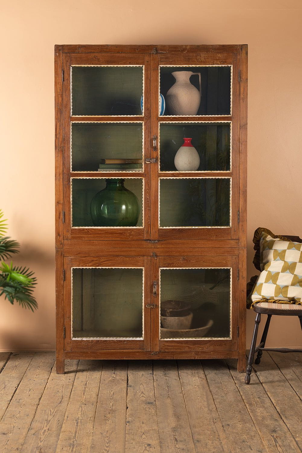 Ian Snow Ltd Vintage Wooden Glazed Cabinet