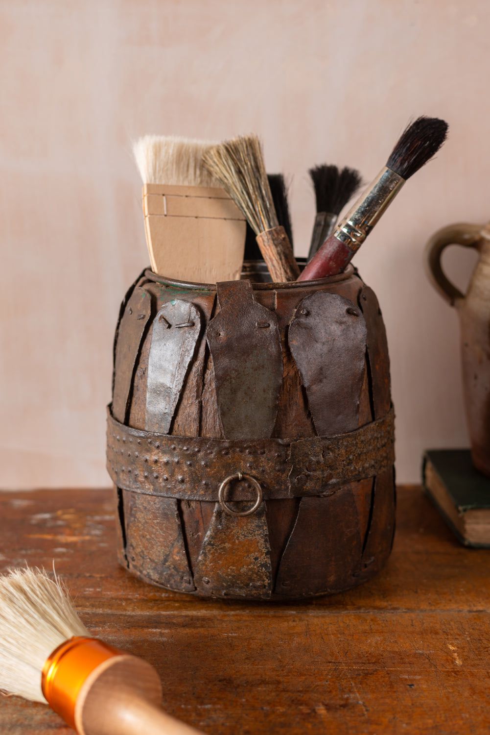 Ian Snow Ltd Wooden Vintage Barrel Pots - 10
