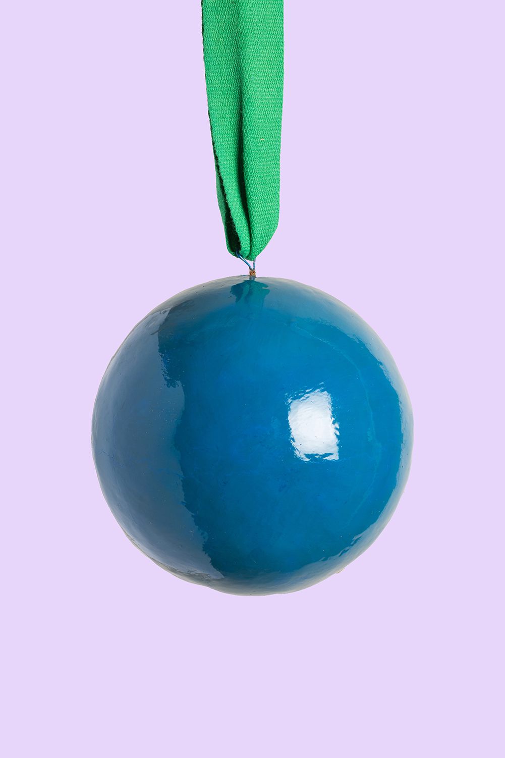Ian Snow Ltd Blue and Green Colourblock Bauble