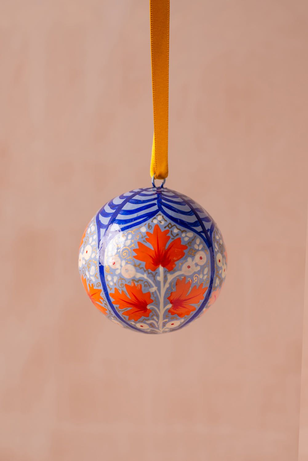 Ian Snow Ltd Dusty Blue Kashmiri Bauble