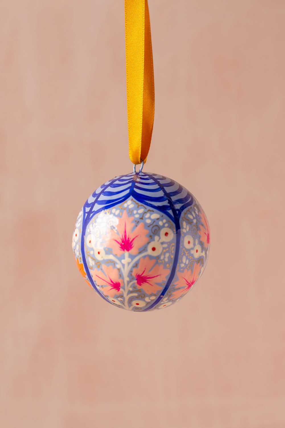 Ian Snow Ltd Dusty Blue Kashmiri Bauble