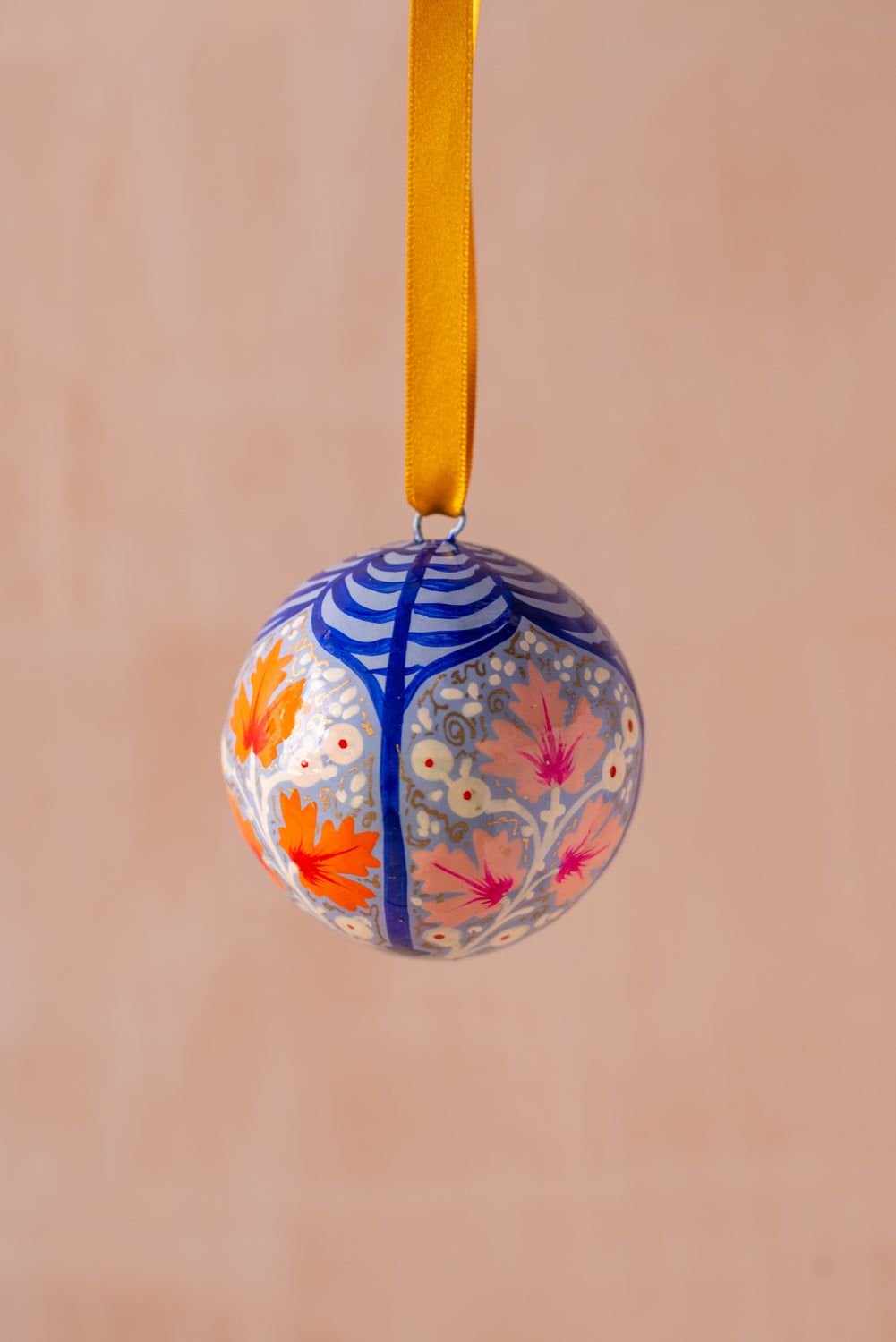 Ian Snow Ltd Dusty Blue Kashmiri Bauble