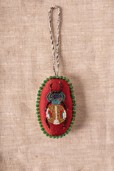 Ian Snow Ltd Embroidered Bug Hanging Ornament