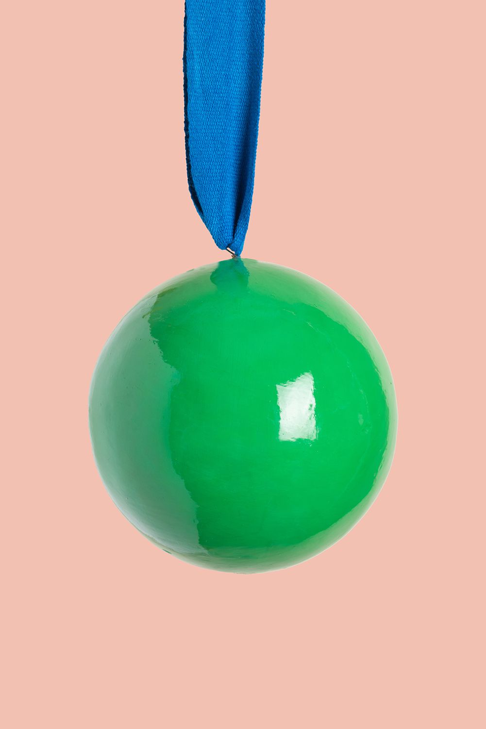 Ian Snow Ltd Green and Blue Colourblock Bauble