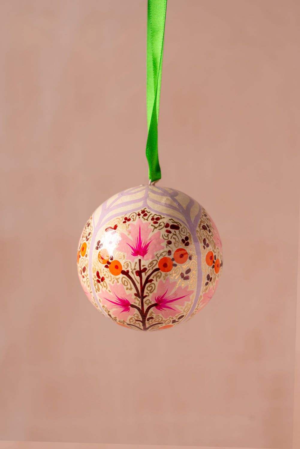 Ian Snow Ltd Pink & Lilac Kashmiri Bauble